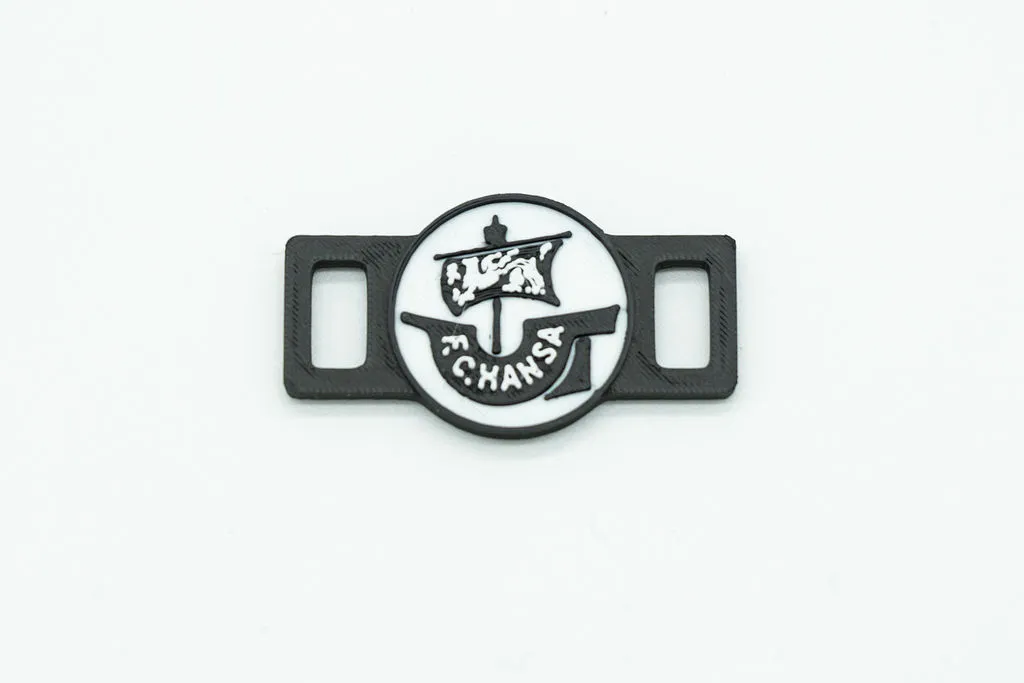 LaceTag F.C. Hansa Rostock schwarz/weiß